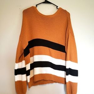 Mustard knit sweater ~ plus size